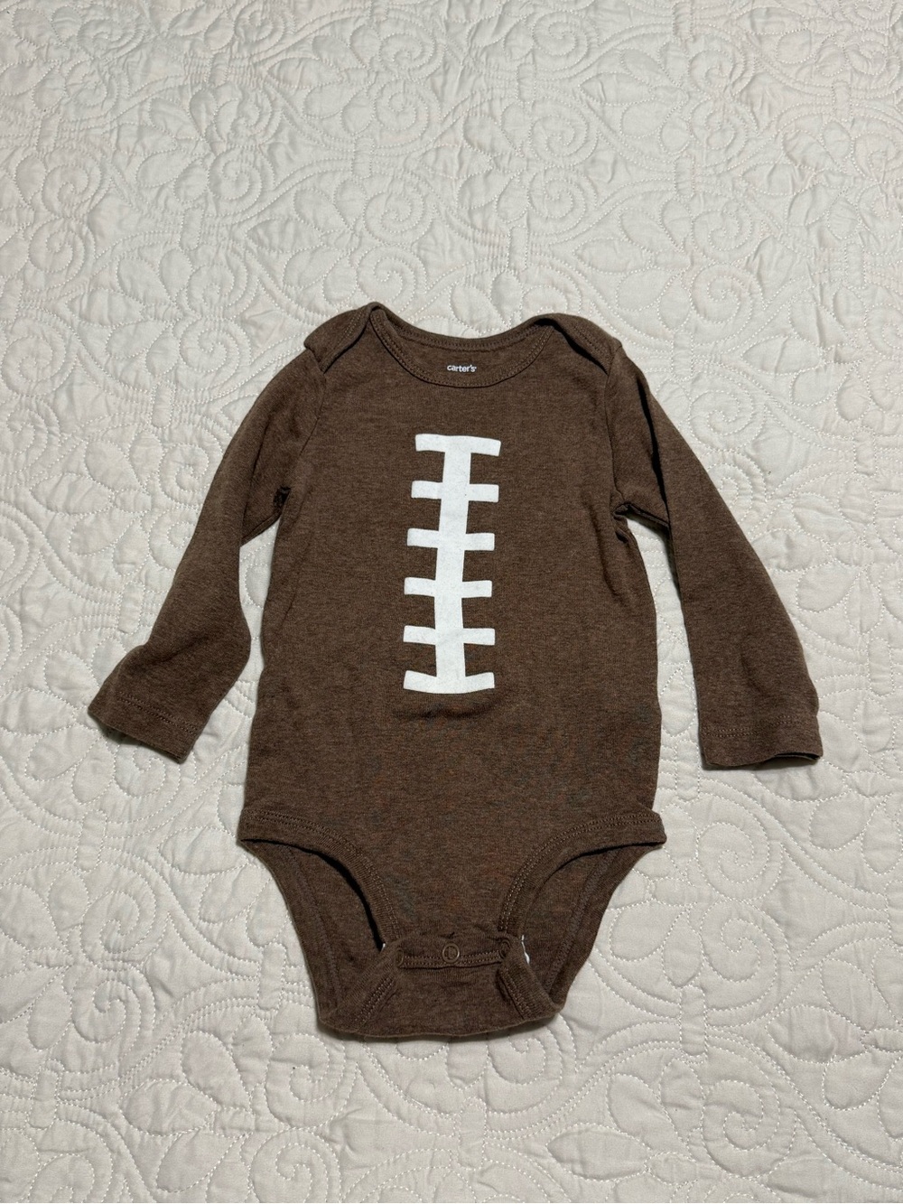 Carter's Baby Long-Sleeve Football onesie 12 month